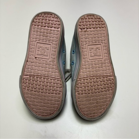 2/20$ DC Skate Toddler Girls 10.5 Baby Blue Sneaker Classic Skateboarding Pastel - Picture 6 of 7